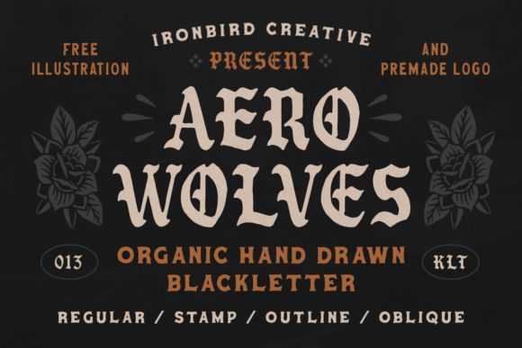 Aero Wolves Font: Bold Blackletter for Creative Projects