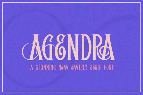 Agendra: A Bold Serif Font for Creative Makers
