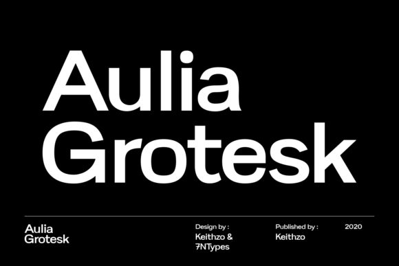 Aulia Grotesk: A Bold Typographic Statement