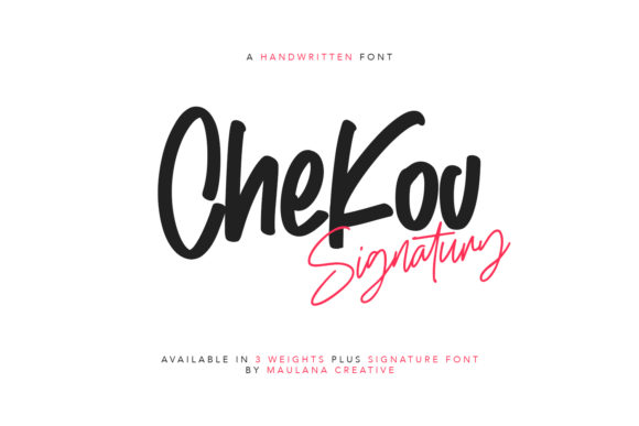 Chekov: A Bold Handwritten Font for Creators
