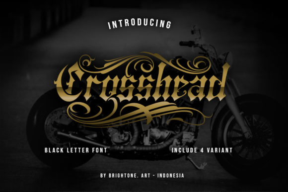 Crosshead: A Bold Blackletter Font
