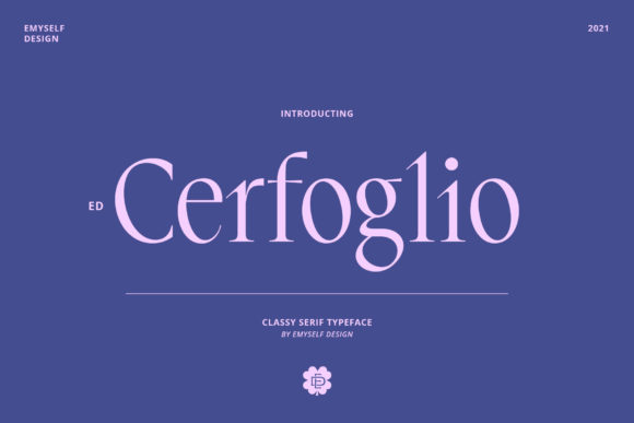 ED Cerfoglio: A Bold Serif for Campaigns