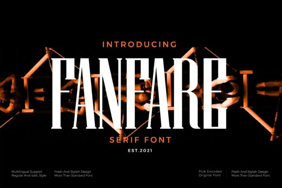 Fanfare: A Bold Serif Font for Craft Creators