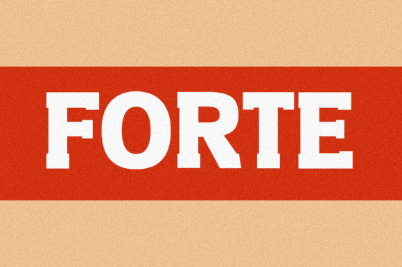 Forte: A Bold Serif for Editorial Design