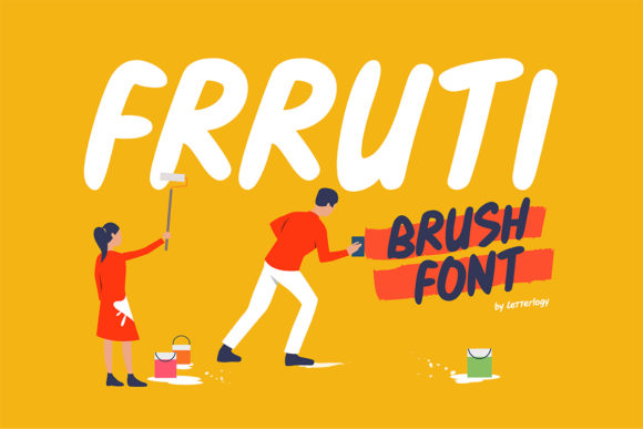 Frrutti: A Bold Handwritten Font for Creative Projects