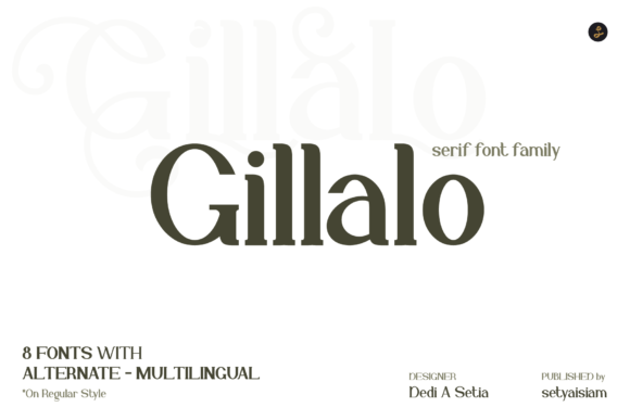 Gillalo: A Bold Serif for Elegant Design