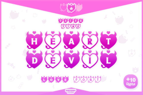 Heart Devil Font for Creative Projects