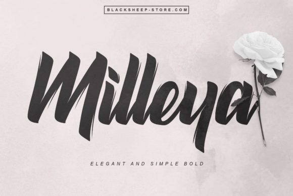 Milleya: Bold Script Font for Creative Projects