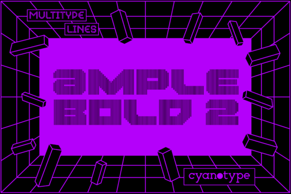 MultiType Lines Ample Bold 2: A Bold Typographic Statement