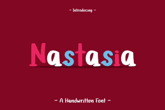 Nastasia: A Bold Handwritten Font