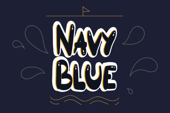 Navy Blue Font for Business