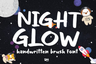 Night Glow Font for Editorial Design