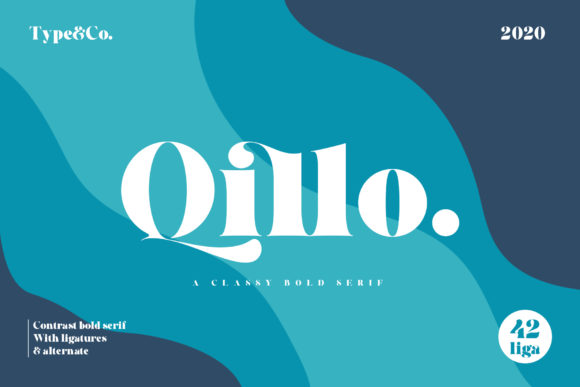 Qillo: A Bold Serif Font for Creative Campaigns
