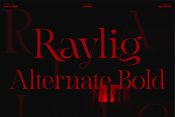 Raylig Alternate Bold: A Serif Font for Digital Design