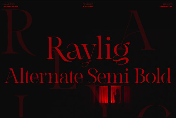 Raylig Alternate Semi Bold Font
