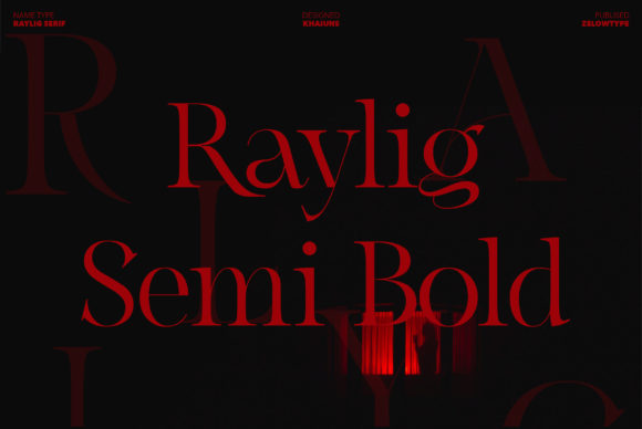 Raylig Semi Bold: Elegant Serif for Creative Projects