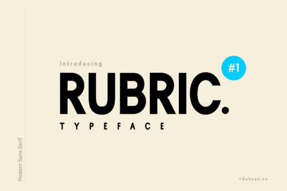 Rubric: A Bold Sans Serif for Clear Campaigns