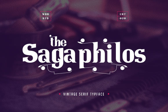 Sagaphilos: A Bold Serif for Creative Projects