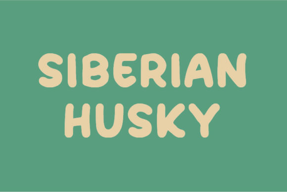 Siberian Husky Font
