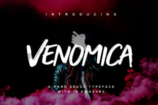 Venomica: A Bold Script Font for Creative Projects