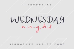 Wednesday Night Font: A Bold Script for Web Design
